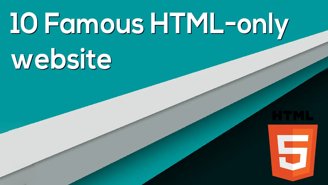 Fully Understand 10 Famous Websites using only HTML