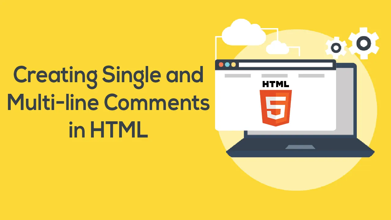 Instructions for creating single and multi-line comments in HTML