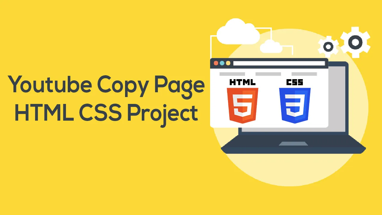 How to Youtube Copy Page HTML CSS Project