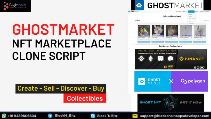 GhostMarket Clone Script To Launch Cross-Chain NFT Marketplace