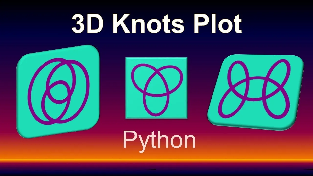 How to Knot Theory with Python Matplotlib: Square - Eight knots