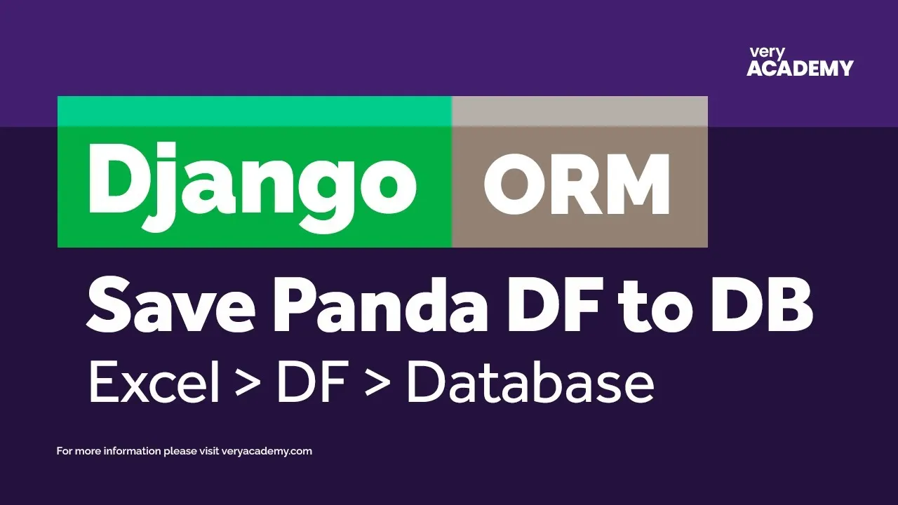 How to Save Pandas Data to a Django Model