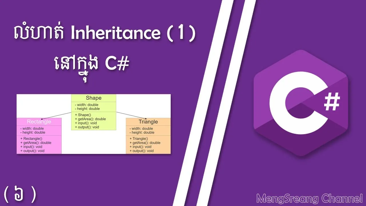 How to Inheritance Exercise in C# (1) 