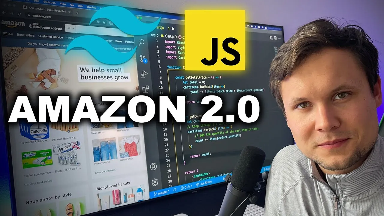 How to Build Amazon 2.0 using JavaScript, Tailwind CSS and Firebase
