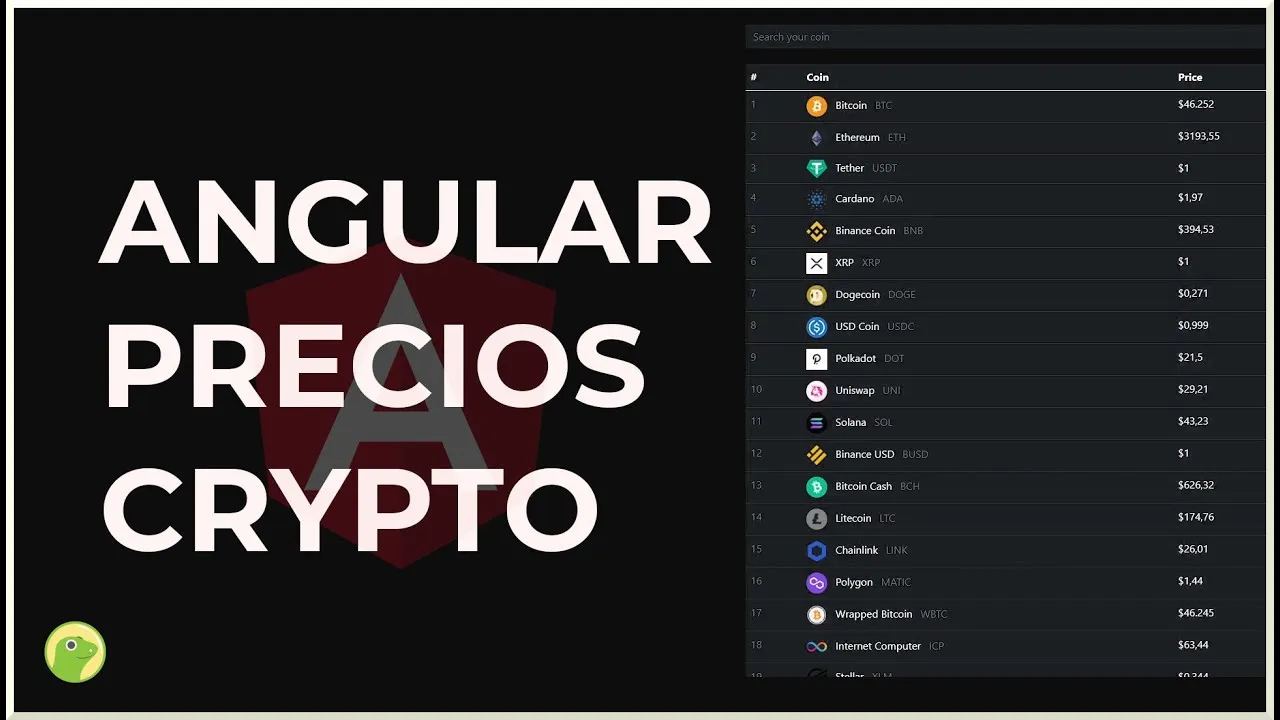 Angular Precios Crypto | Angular & CoinGecko API
