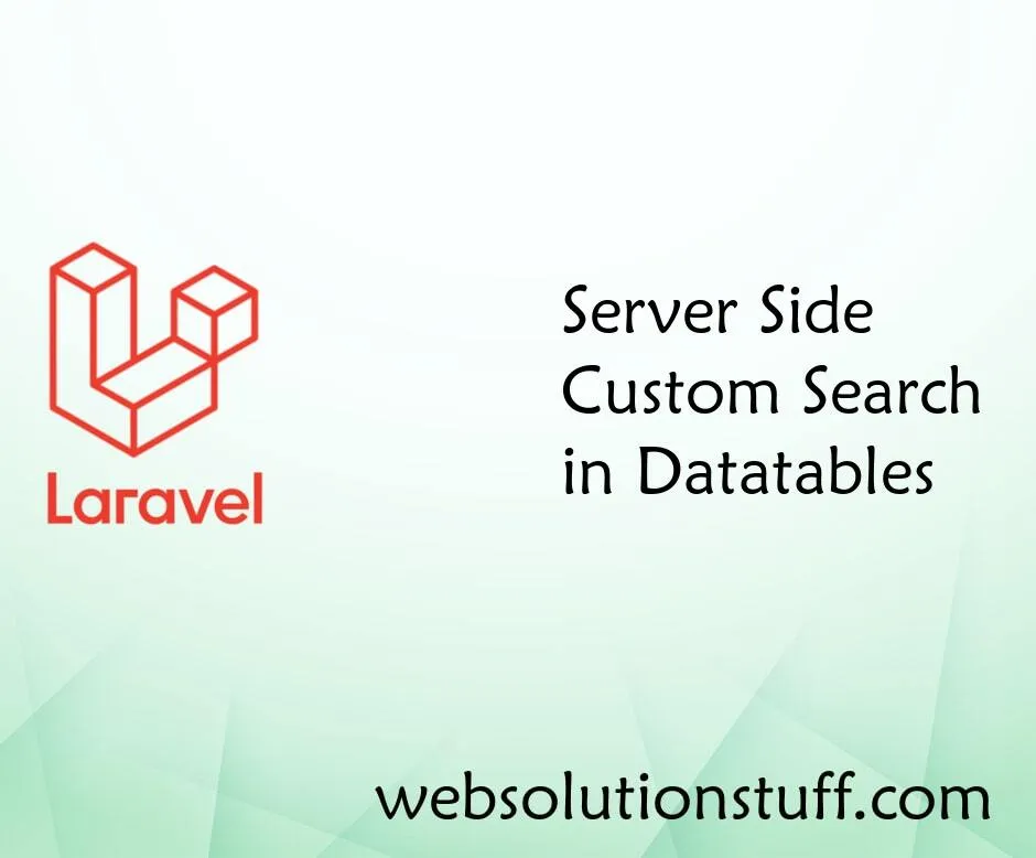 Server Side Custom Search in Datatables