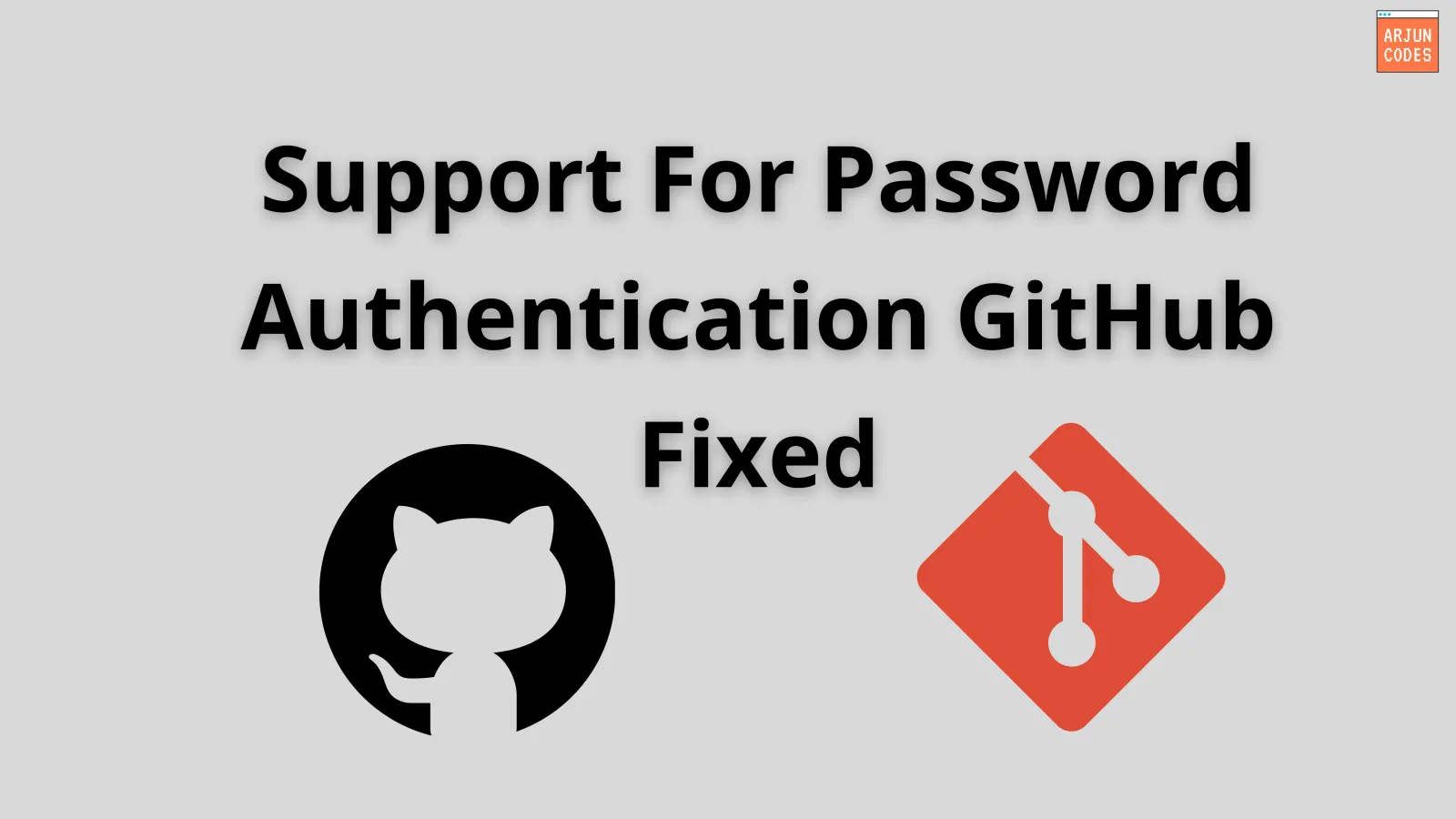 Support for password authentication was removed