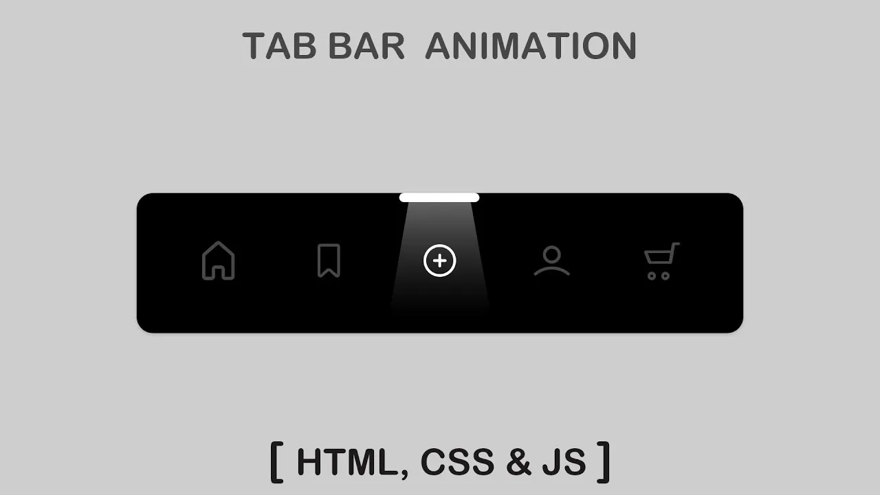 How to Tab Bar Animation Using HTML CSS & JS