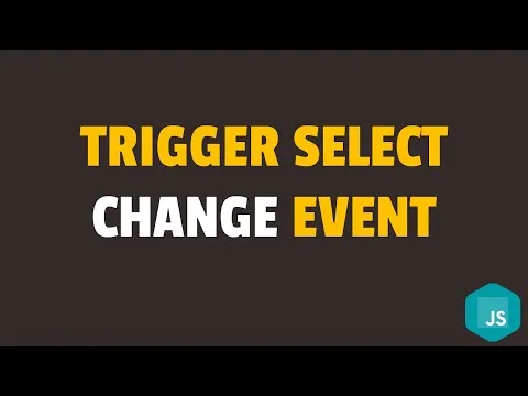Trigger Select Change Event in Javascript