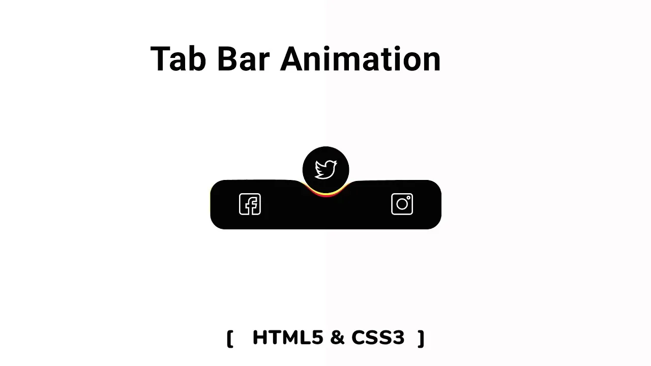 Learn About Tab Bar animation in Html Css and Navigation Menu Bar
