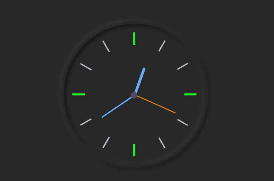 Simple Analog Clock using HTML, CSS and JavaScript