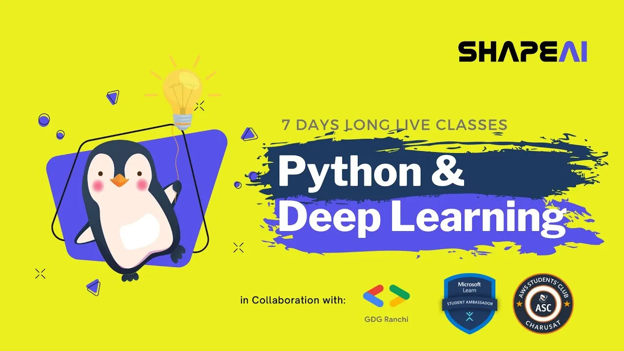 Course PYTHON AND DEEP LEARNING For Beginner : Python (Day 1)