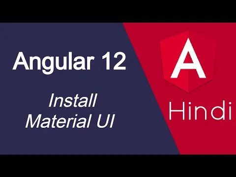 How to Isntall and Add Material UI in Angular 12