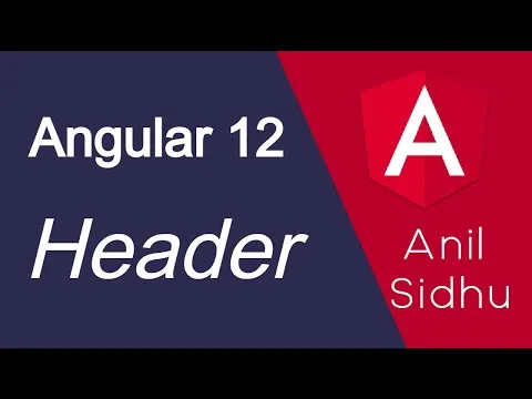 How to Make A Header in Angular 12