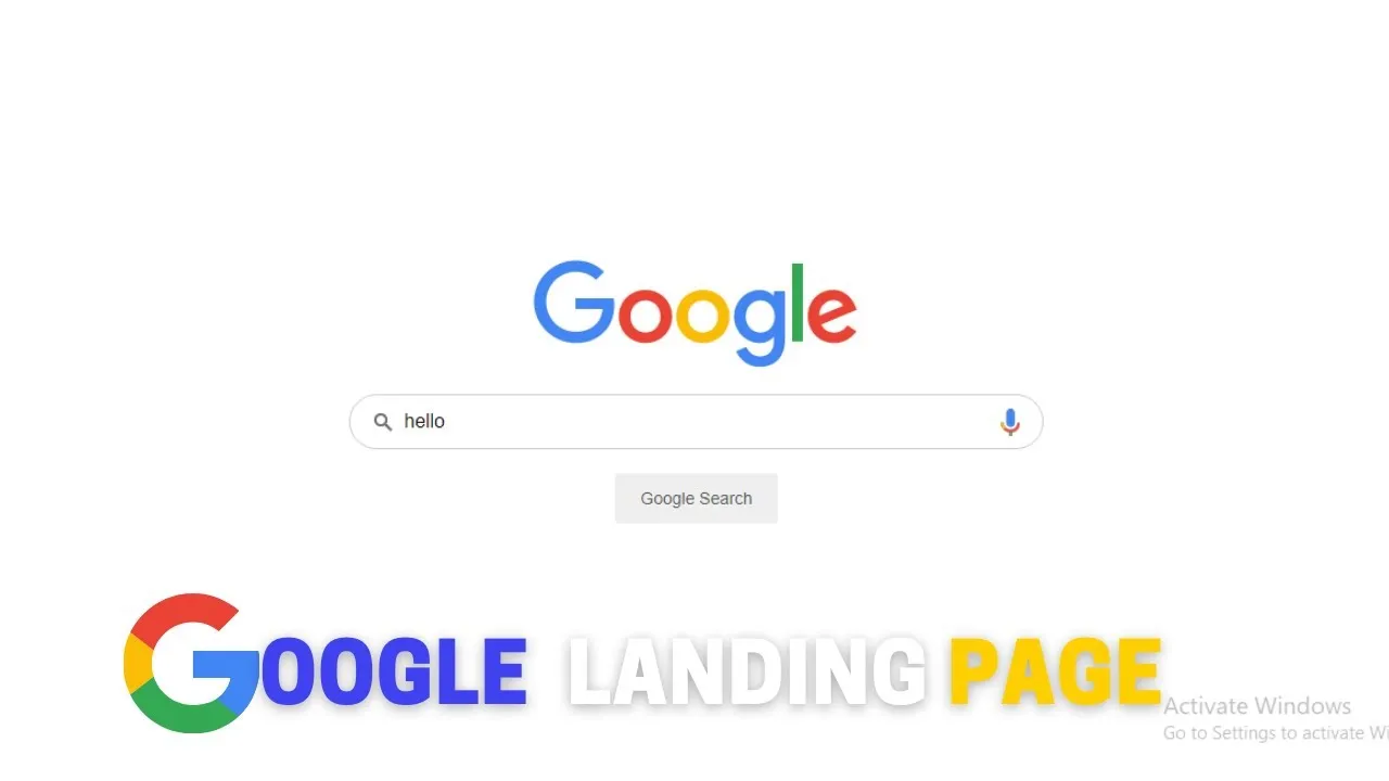Build a Google Landing Page Clone Using HTML, CSS & JavaScript