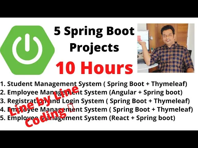 Building 5 Spring Boot Full-Stack Projects (Code Included)