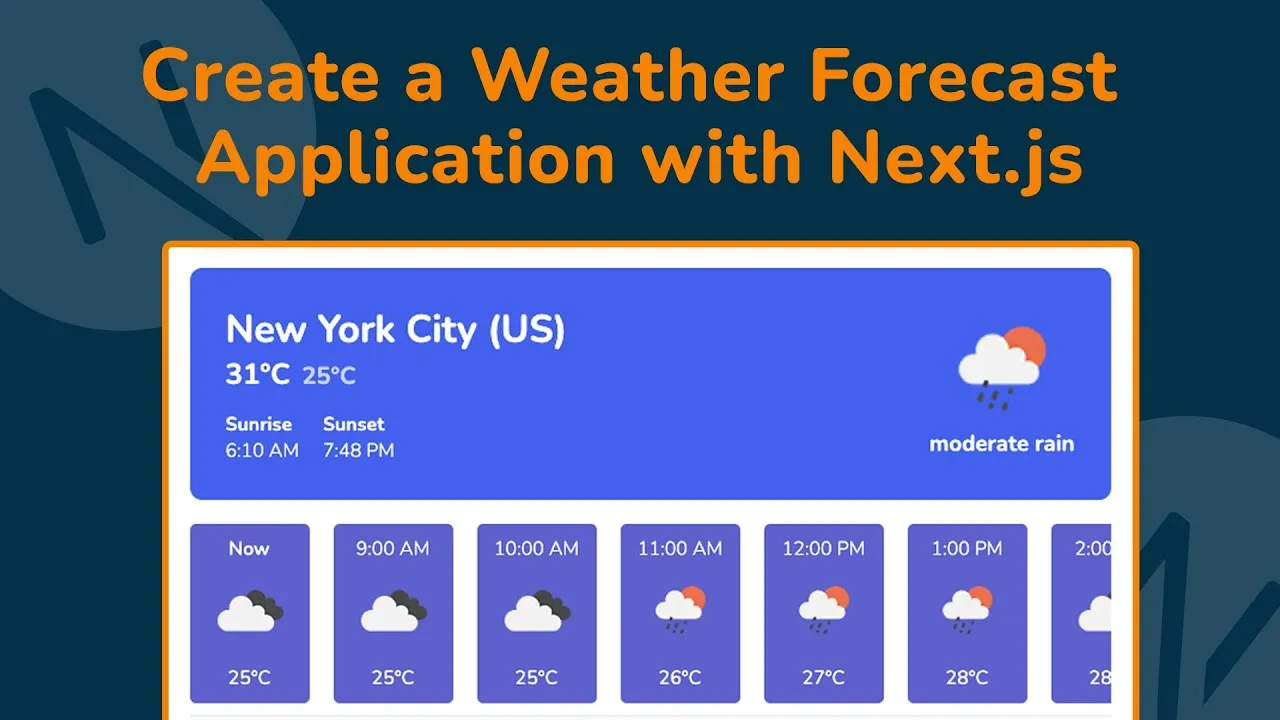 Building a Weather Forecast Web App with Next.js for Beginners