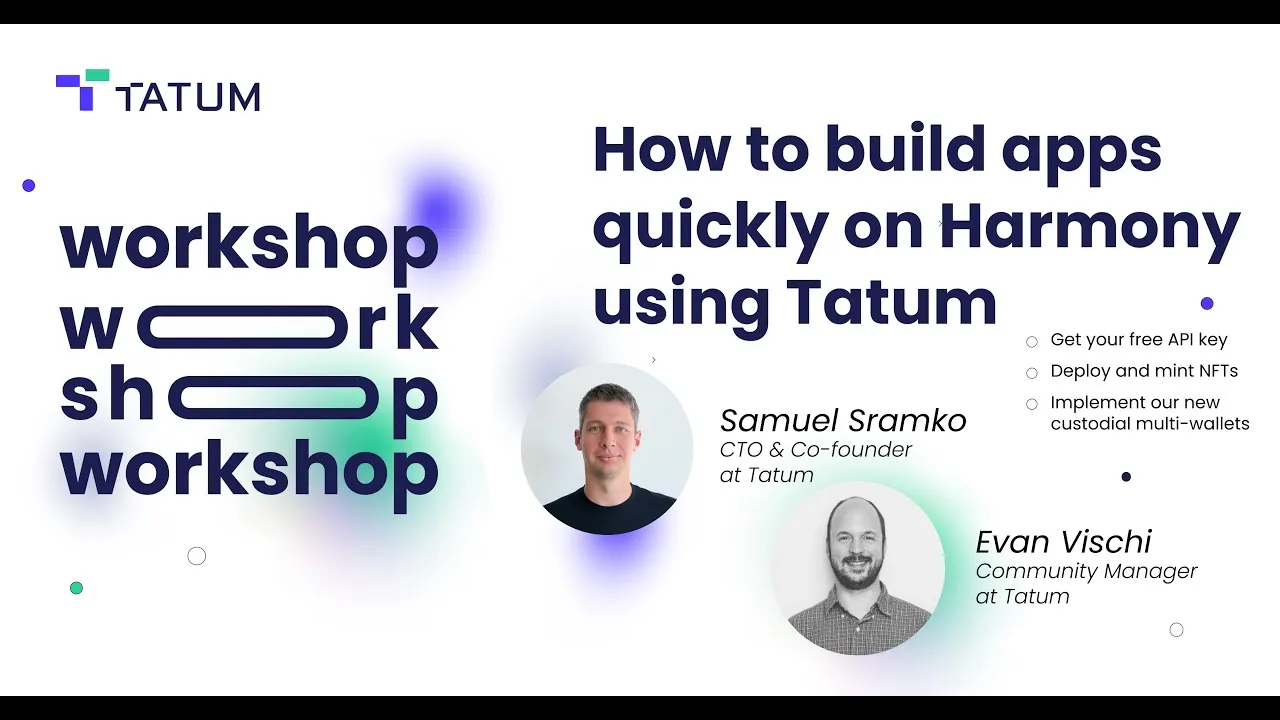 How to Get Started Building Apps on Harmony in No Time with Tatum