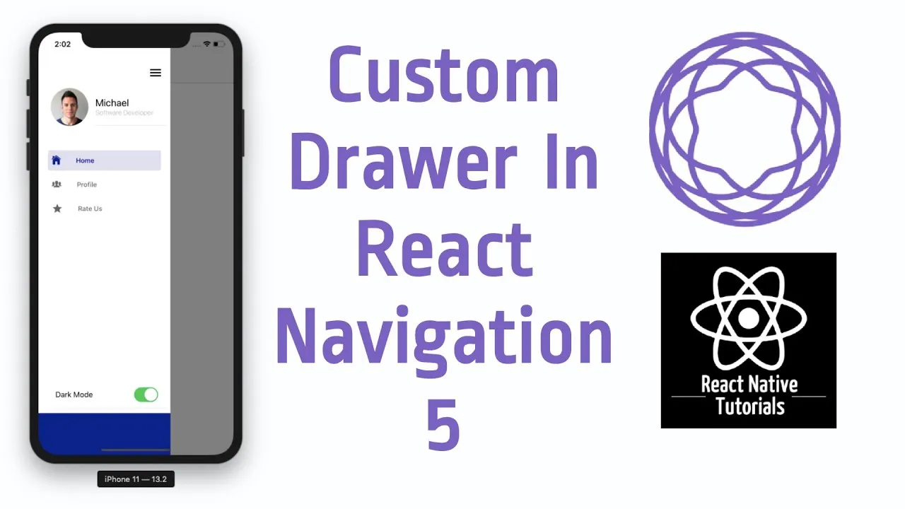 Learn about React Native Custom Drawer Navigator in React Navigation 5