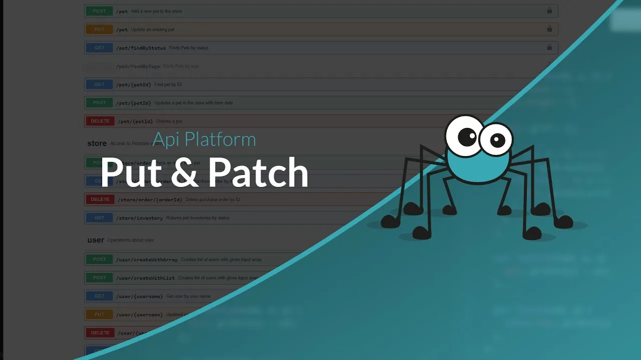 Introduction à d'API Platform : PUT vs PATCH