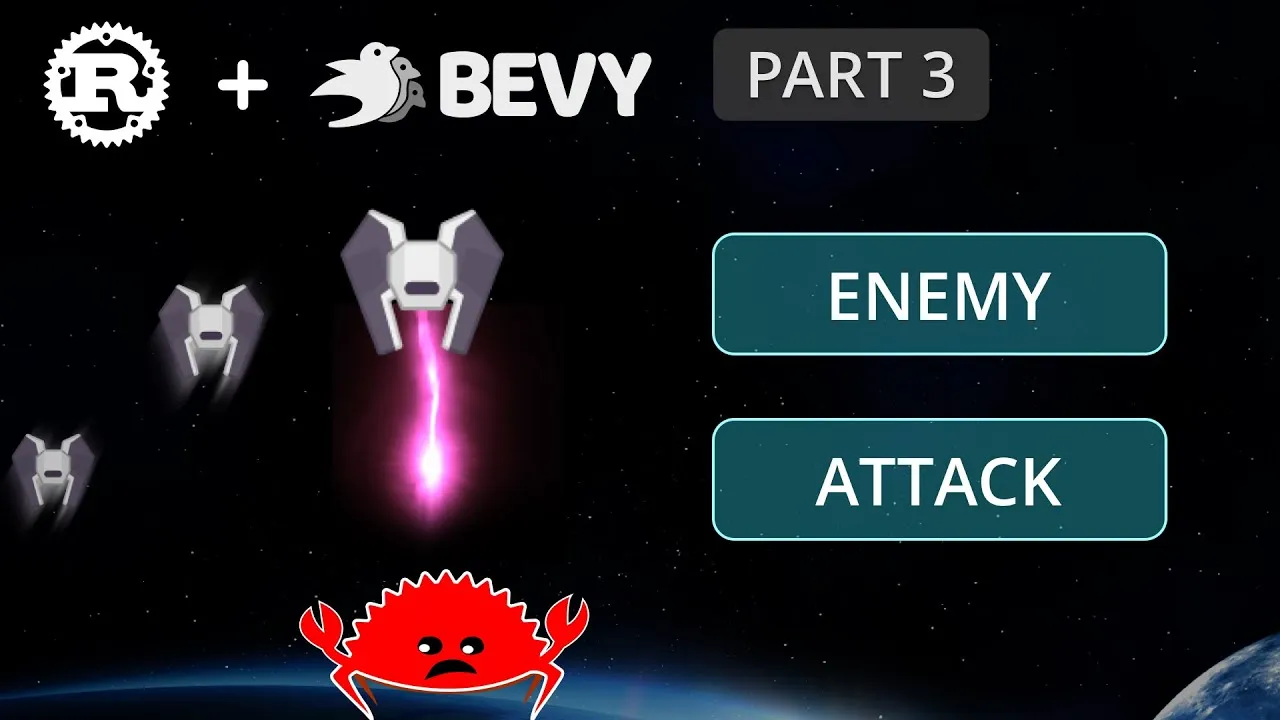How to Create Game Rust Bevy For Enemy Formation & Attack (Part 3)
