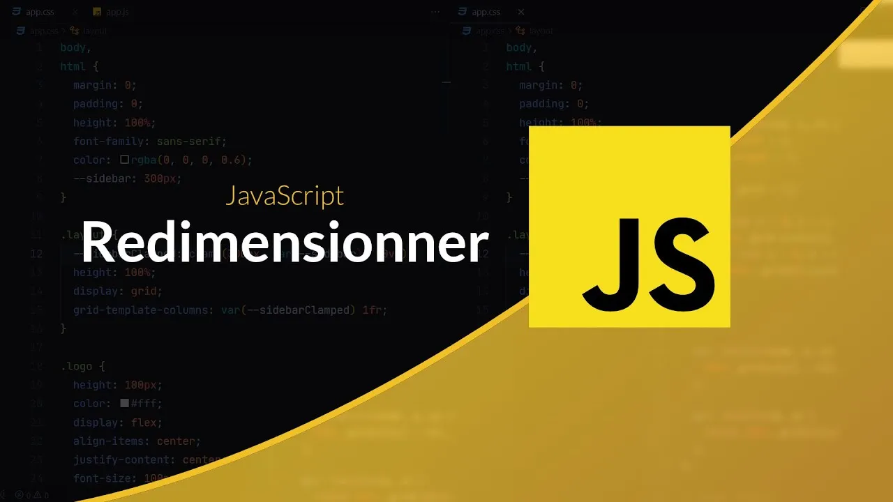 JavaScript Program : Redimensionnement en drag'n drop