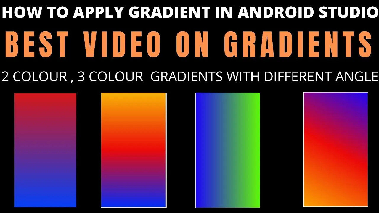 Apply Various Type Of Gradient in Android