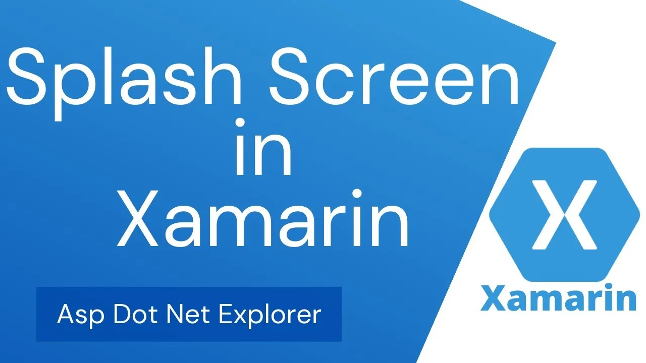 How to create Splash Screen of Android App in Xamarin Forms | Main Launcher | Welcome Screen