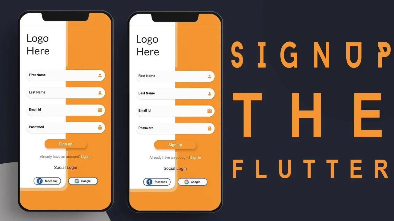 Flutter Signup Page Design