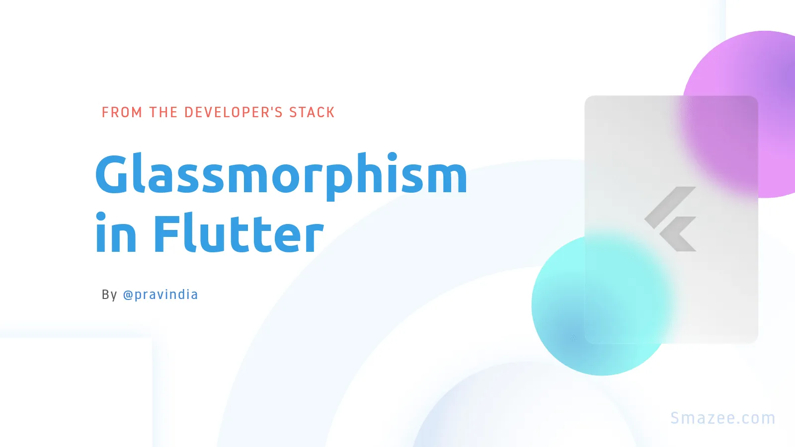 Implement glassmorphism in your flutter app