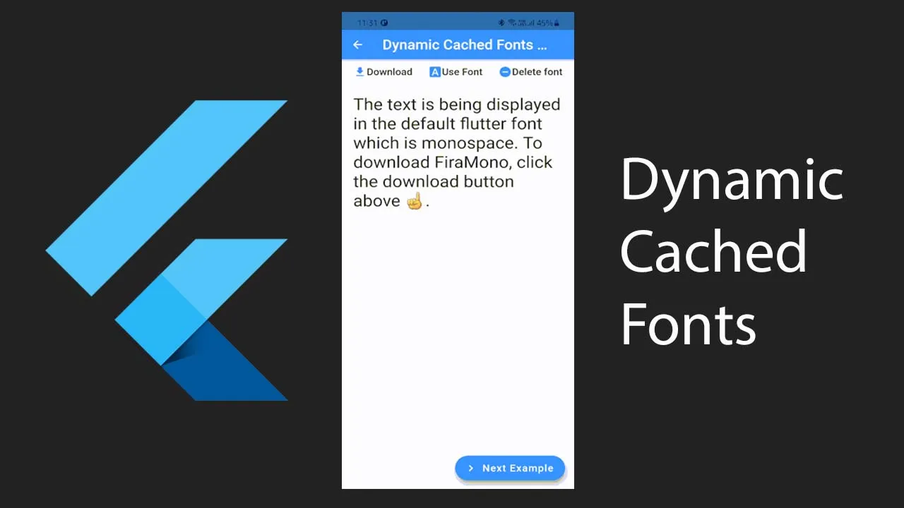 A Customizable Dynamic Font Loader for Flutter with Caching Enabled