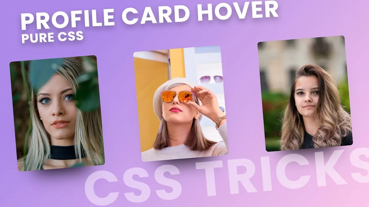 How to Create a Profile Card Hover Effect with Pure CSS