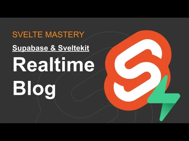 Supabase & Sveltekit - Realtime Blog