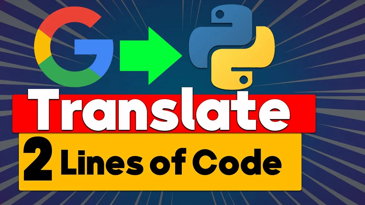Tutorial Translate Text in Python with 2 Lines Of Code In 2 Minutes