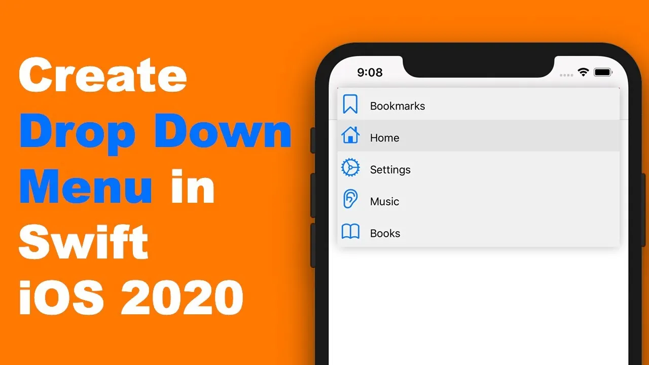 create drop down list in numbers ios