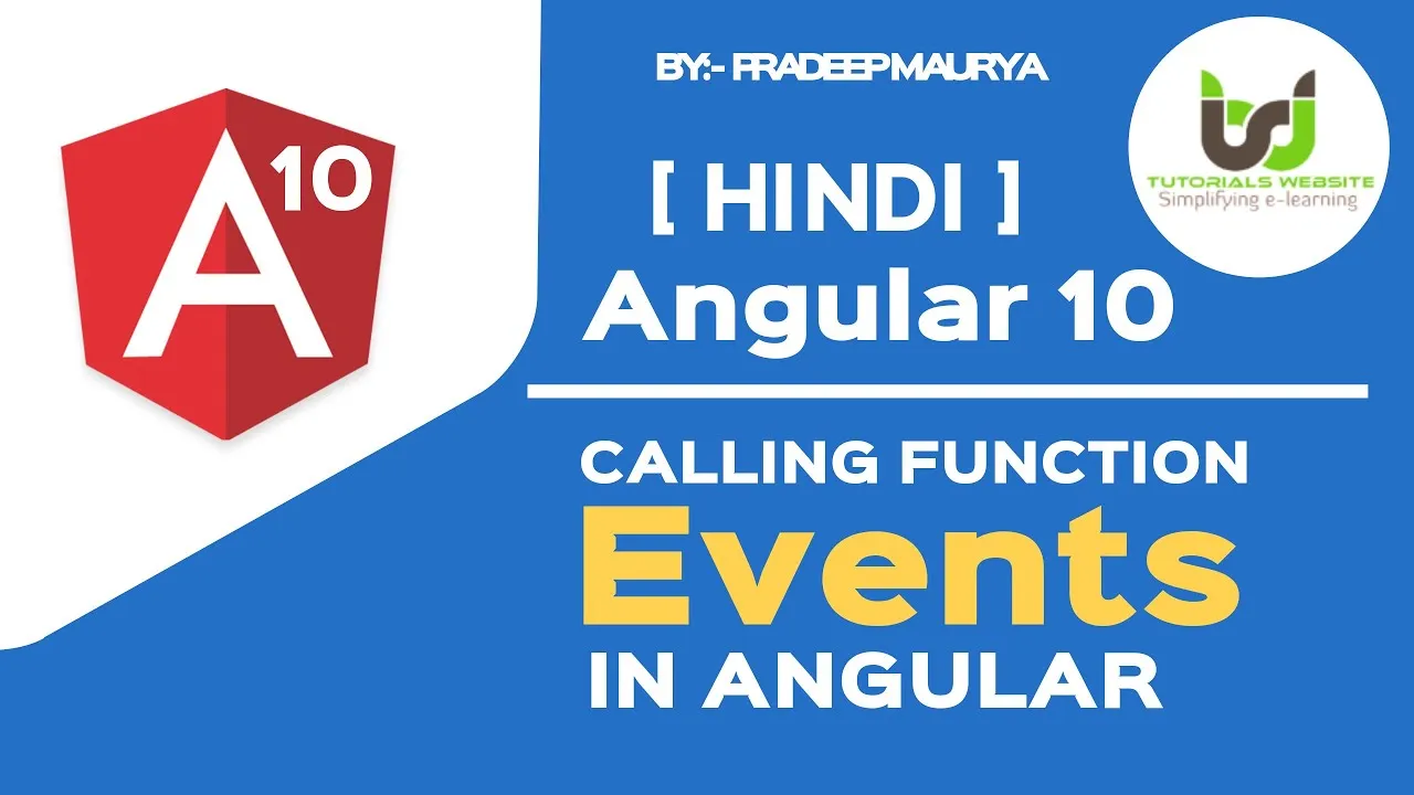 Calling Function and Events in Angular 