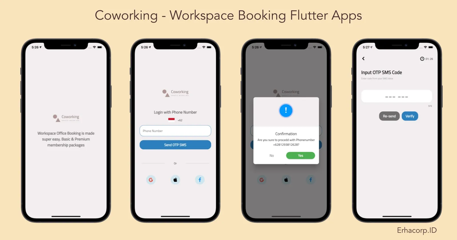 Coworking - Workspace Office Booking Full Flutter Apps #1, Coming Soon