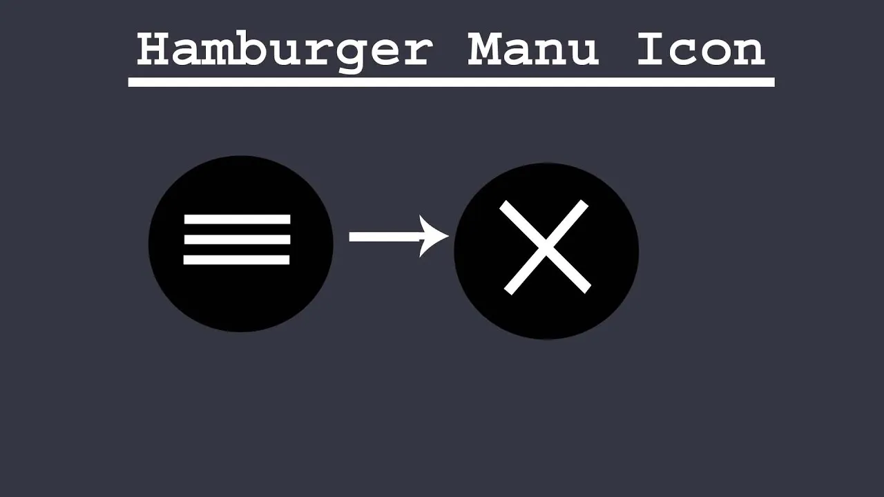 How to Design Hamburger Manu Icon Hover Effect animation with Pure CSS