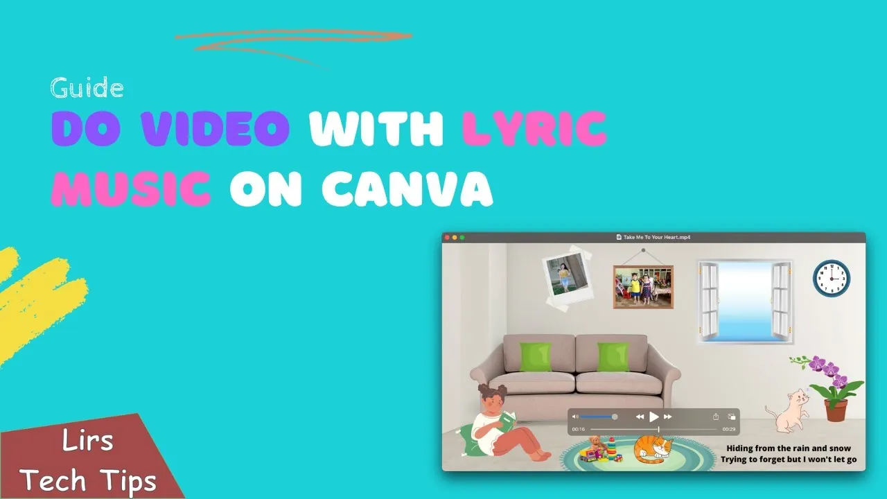 instructions on How to Make Lyrical Music Videos On Canva