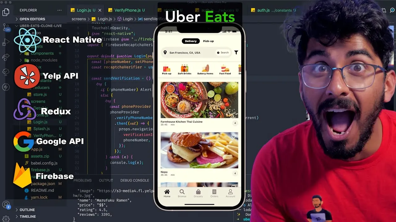 How to Build Uber Eats Clone with React Native