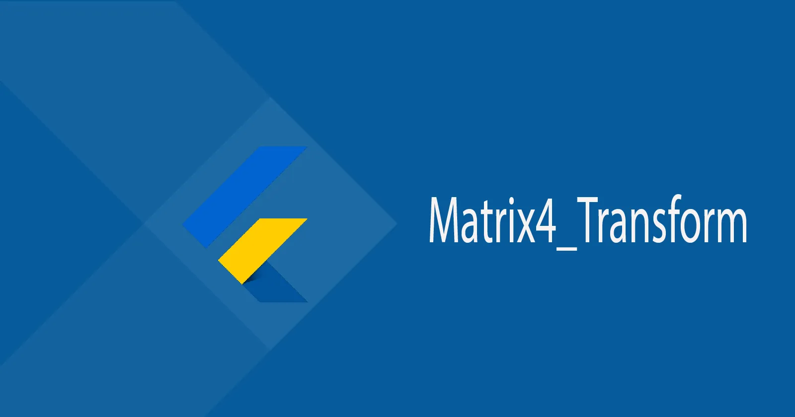 Helper math class for easily creating Matrix4 transformations in Flutt