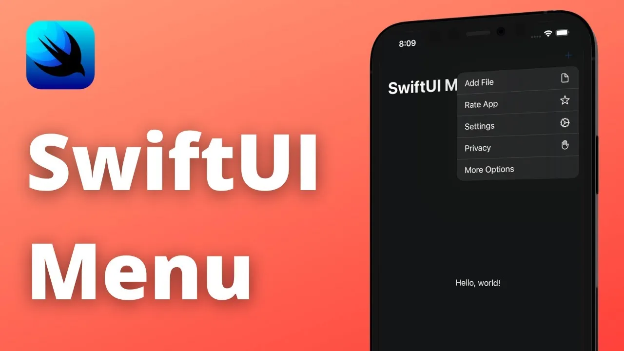 How to Create, Add, and Customize A Menu in SwiftUI In 2021