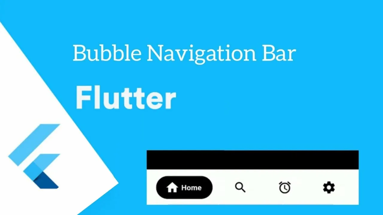 instructions for using The Bubble Navigation Bar In Flutter