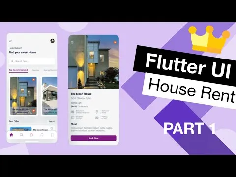 How to Create The Layout Of The App UI for Renting in Flutter UI 