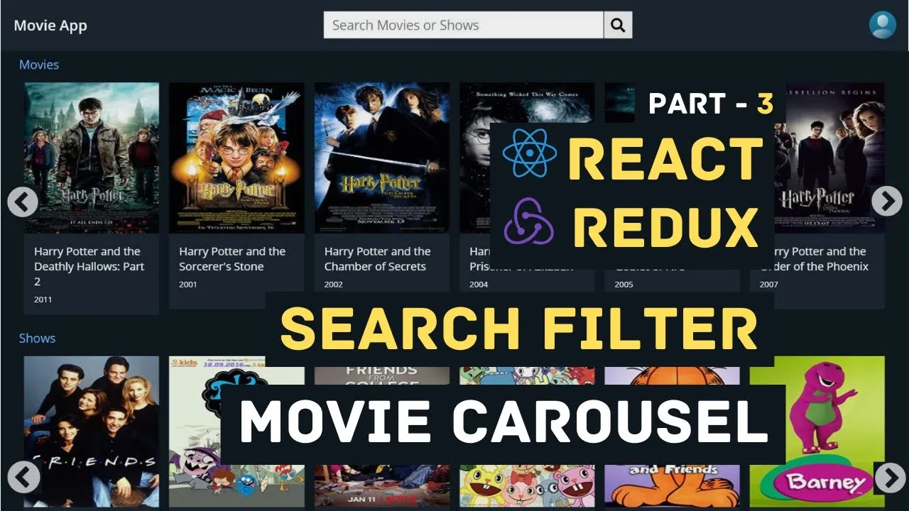 Build React Search Filter And Responsive Image Carousel Slider | React Redux Toolkit Tutorial - 3
