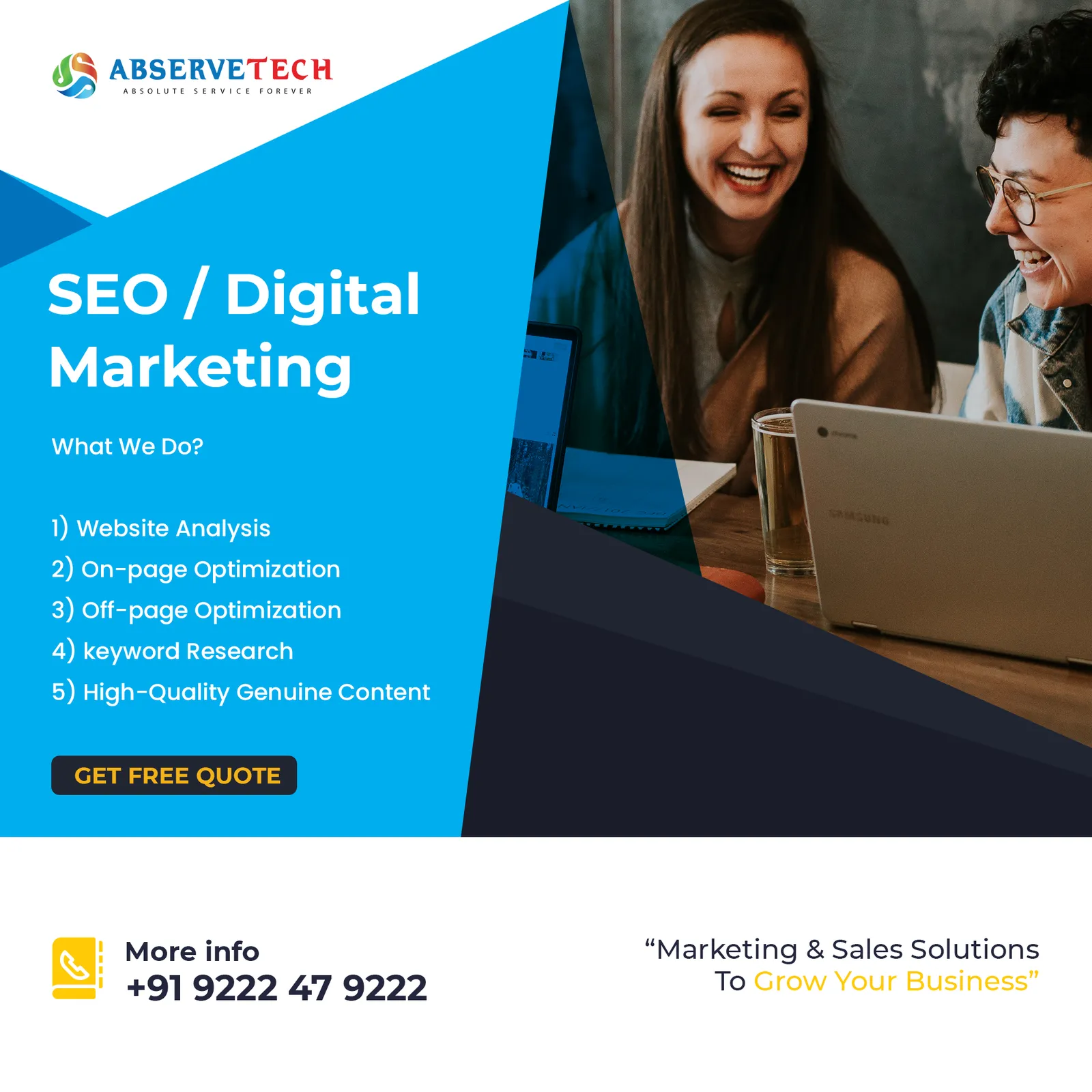 Get SEO / Digital Marketing Services From Abservetech 