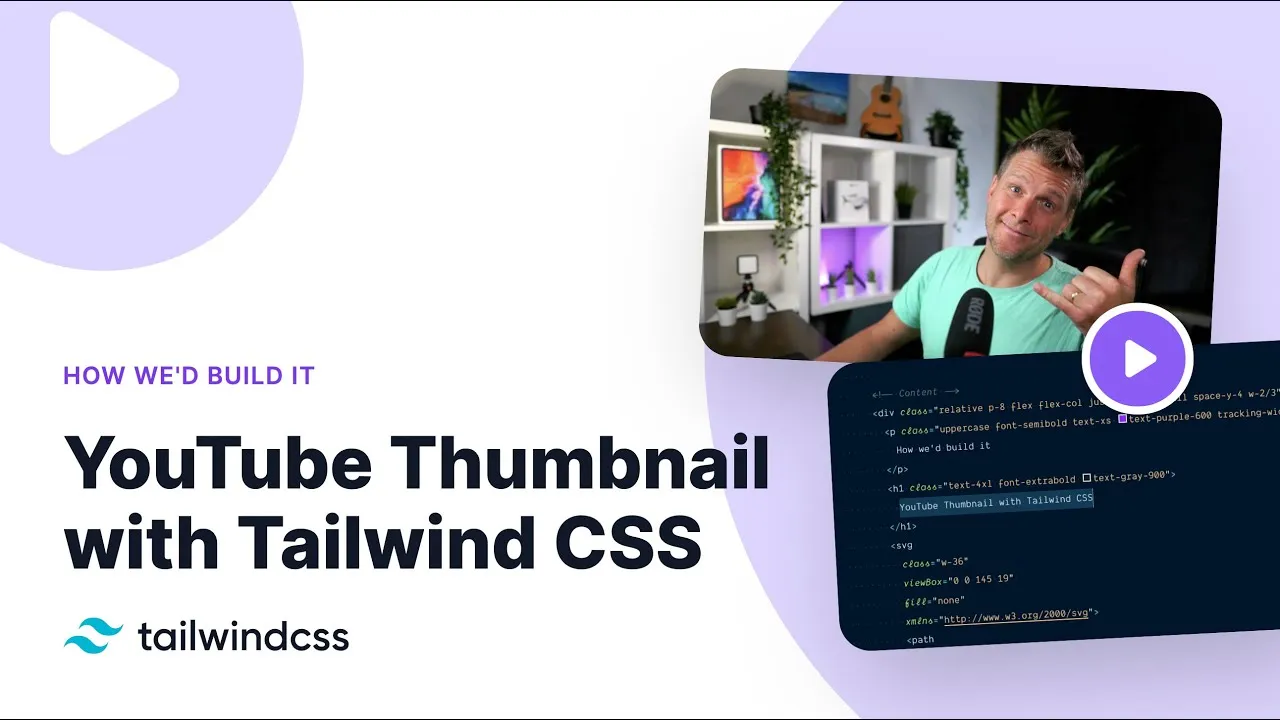 How to Make YouTube Thumbnail from Scratch with Tailwind CSS