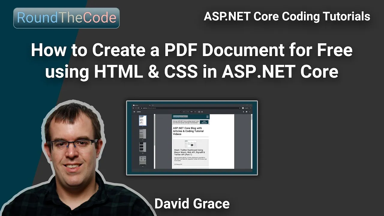Create a PDF Document for Free using HTML & CSS in ASP.NET Core