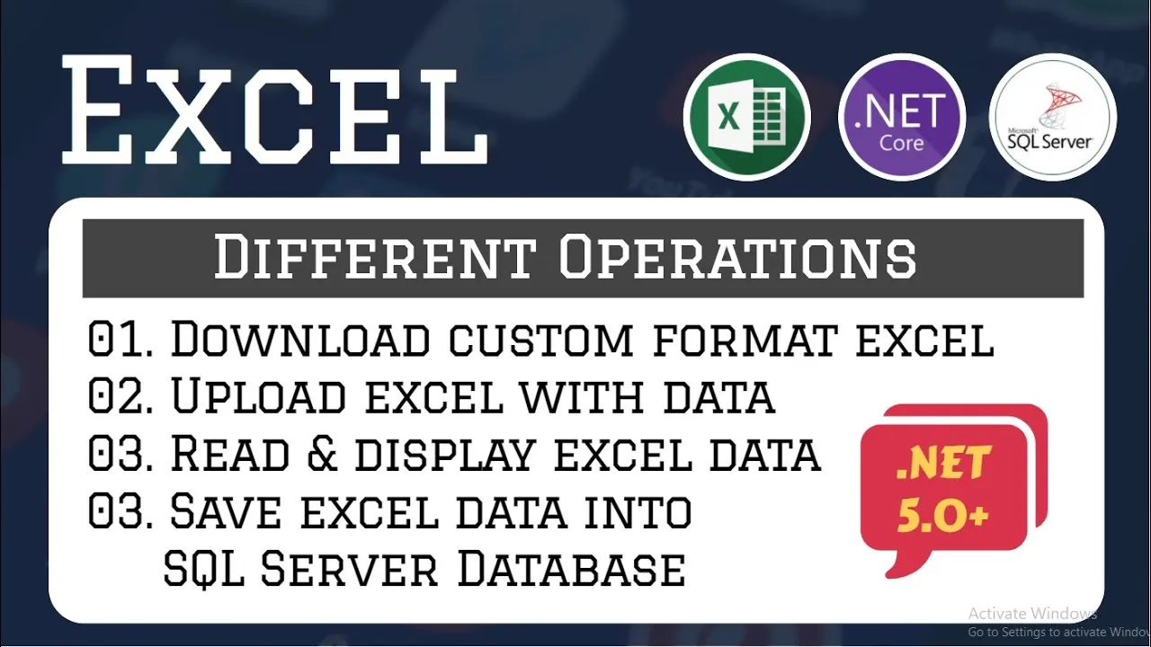 Read instructions and Import Excel Data In SQL Server Database