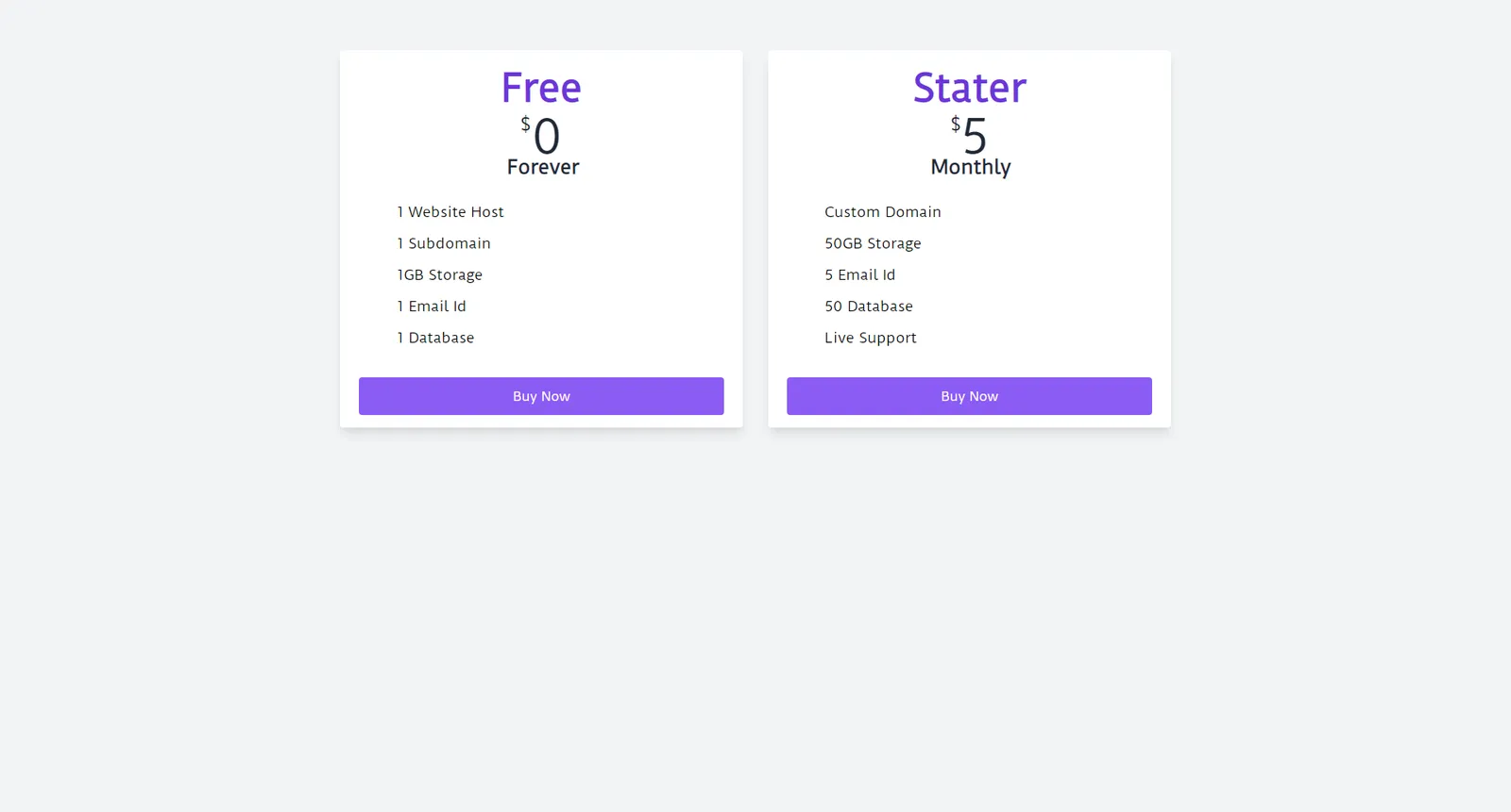 Pricing Table In Tailwind CS